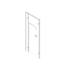 Pendle Junior Door Pack A with white door and white pilasters