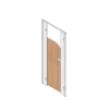 Pendle Junior Toilet Cubicle Pack A with woodgrain door and plain grey pilasters