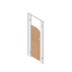 Pendle Junior Toilet Cubicle Pack A with woodgrain door and plain grey pilasters