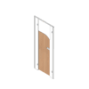 Pendle Junior Toilet Cubicle Pack with Woodgrain doors and white pilasters
