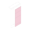 Pendle Wall Panel Pack in Marshmallow with white flash gaps