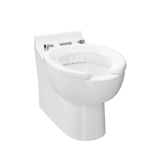 Infant back to wall toilet cubicle packs