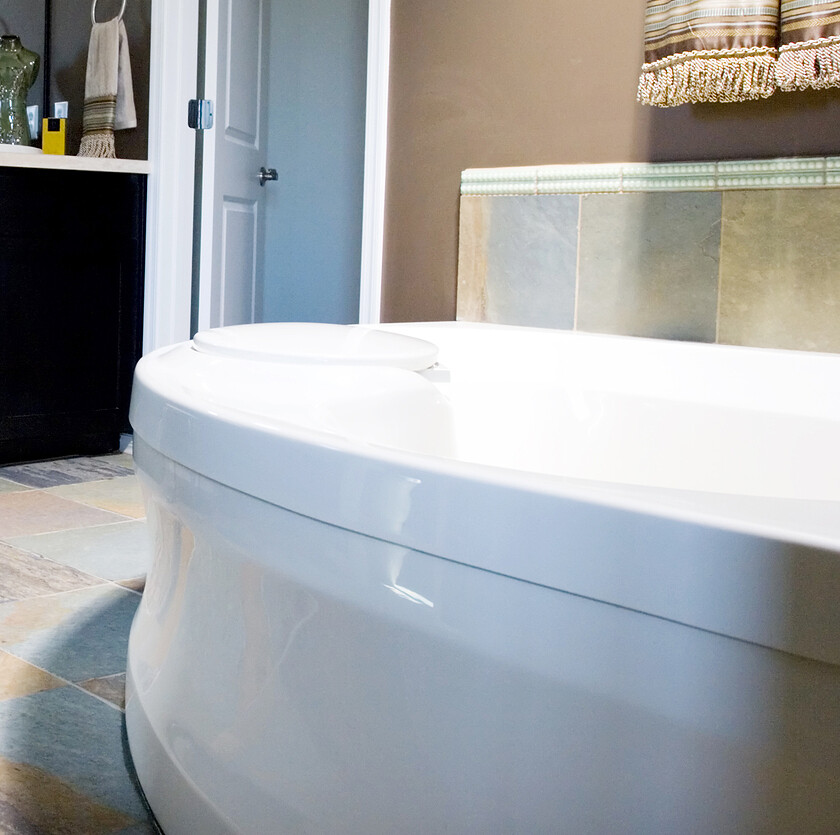 Stainless Steel Hand Dryer - Modern-Tastefully-Decorated-Bathroom